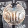 Koyoto Lámparas suspendidas, Luminarias esféricas 35 cm Colores ámbar, Transparente, 4 luces