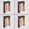 Encoberta Aplique de exterior Negro, 1 luz, Sensor de movimiento