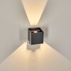 Almodofa Aplique de exterior, Lámpara Up & Down Antracita, 1 luz, Sensor de movimiento
