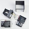 Almodofa Aplique de exterior, Lámpara Up & Down Antracita, 1 luz, Sensor de movimiento