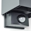 Almodofa Aplique de exterior, Lámpara Up & Down Antracita, 1 luz, Sensor de movimiento