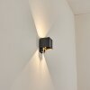 Almodofa Aplique de exterior, Lámpara Up & Down Antracita, 1 luz, Sensor de movimiento