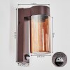 Encoberta Iluminación exterior, Aplique de exterior Color óxido, 1 luz