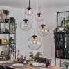 Gastor Lámparas suspendidas, Luminarias esféricas 45 cm Negro, 5 luces