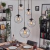 Gastor Lámparas suspendidas, Luminarias esféricas 45 cm Negro, 5 luces