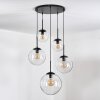 Gastor Lámparas suspendidas, Luminarias esféricas 45 cm Negro, 5 luces
