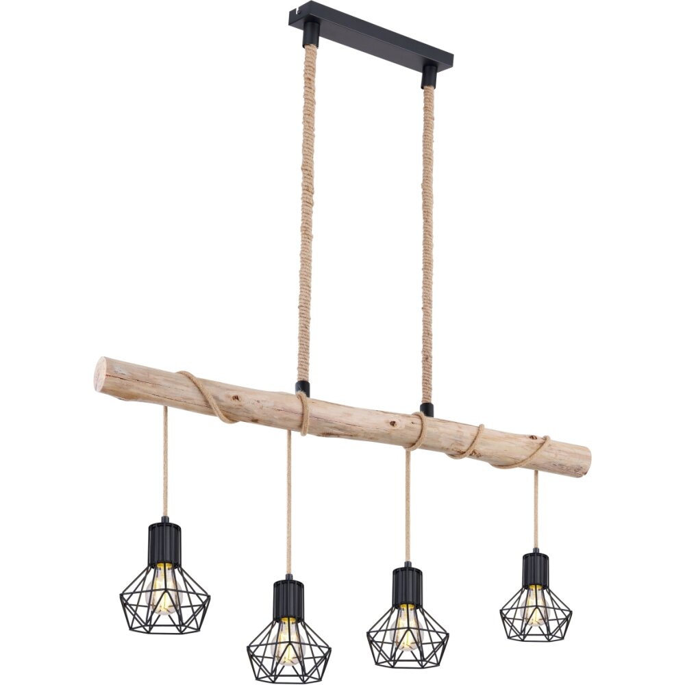 Lámparas Globo Lighting PRISKA Lámparas suspendidas LED Marrón, Negro, 4 luces main product photo