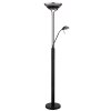 Lámparas Globo Lighting MERLINDA Vertical / hacia arriba /, Lámpara de pie Negro, 2 luces