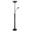 Lámparas Globo Lighting MERLINDA Vertical / hacia arriba /, Lámpara de pie Negro, 2 luces