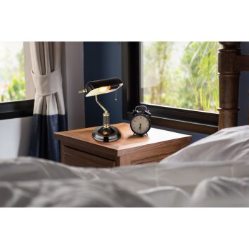 Lámparas Globo Lighting ANTIQUE lámpara de banqueros, Lámparas de mesa