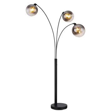 Lámparas Globo Lighting Newcastle Lámpara de pie Negro, 3 luces