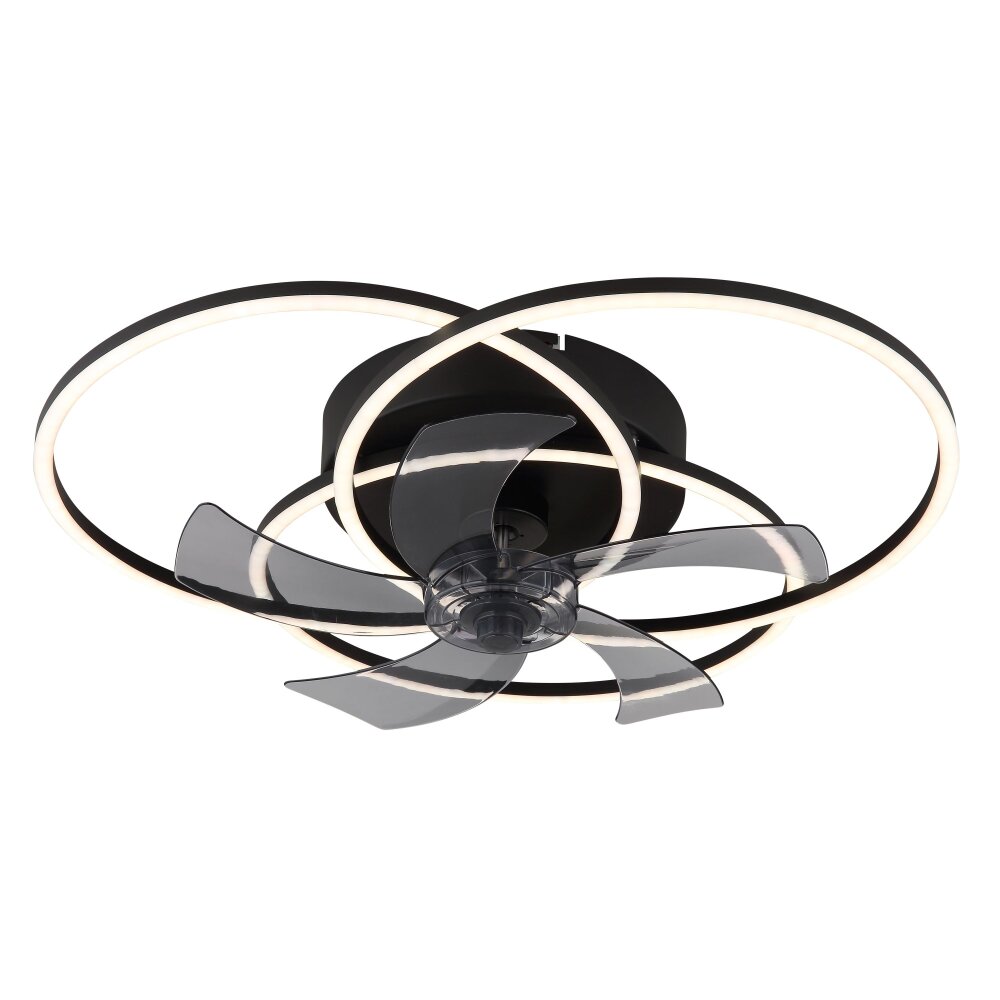 Lámparas Globo Lighting Alia lámpara ventilador de techo LED Negro, 1 luz, Mando a distancia main product photo