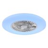 Lámparas Globo Lighting Alva lámpara ventilador de techo LED Blanca, 1 luz, Mando a distancia, Cambia de color