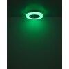Lámparas Globo Lighting Alva lámpara ventilador de techo LED Blanca, 1 luz, Mando a distancia, Cambia de color