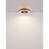 Lámparas Globo Lighting Blizzak lámpara ventilador de techo LED Negro, 1 luz, Mando a distancia