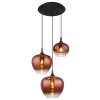 Lámparas Globo Lighting Maxy Lámparas suspendidas Cromo, Negro, 3 luces