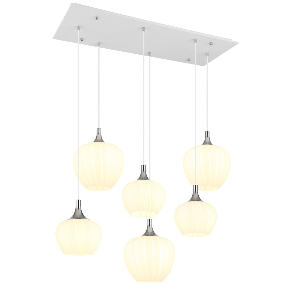 Lámparas Globo Lighting Maxy Lámparas suspendidas Cromo, Blanca, 6 luces main product photo