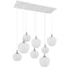 Lámparas Globo Lighting Maxy Lámparas suspendidas Cromo, Blanca, 8 luces