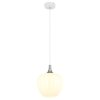 Lámparas Globo Lighting Maxy Lámparas suspendidas Cromo, Blanca, 1 luz