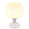 Lámparas Globo Lighting Maxy Lámparas de mesa Cromo, Blanca, 1 luz