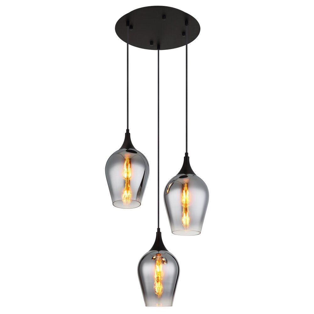 Lámparas Globo Lighting Lavus Lámparas suspendidas Negro, 3 luces main product photo