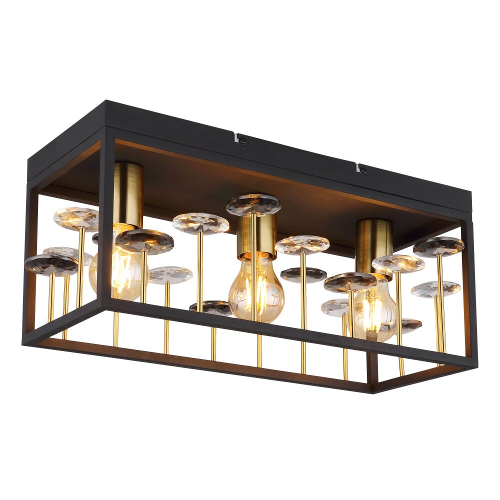 Lámparas Globo Lighting Lisbon Plafones Negro, 3 luces main product photo