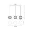 Lámparas Globo Lighting Galway Lámparas suspendidas LED Negro, 1 luz