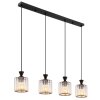 Lámparas Globo Lighting Jordana Lámparas suspendidas Negro, 4 luces