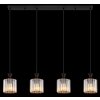 Lámparas Globo Lighting Jordana Lámparas suspendidas Negro, 4 luces