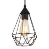 Lámparas Globo Lighting Zachary Lámparas suspendidas Negro, 1 luz