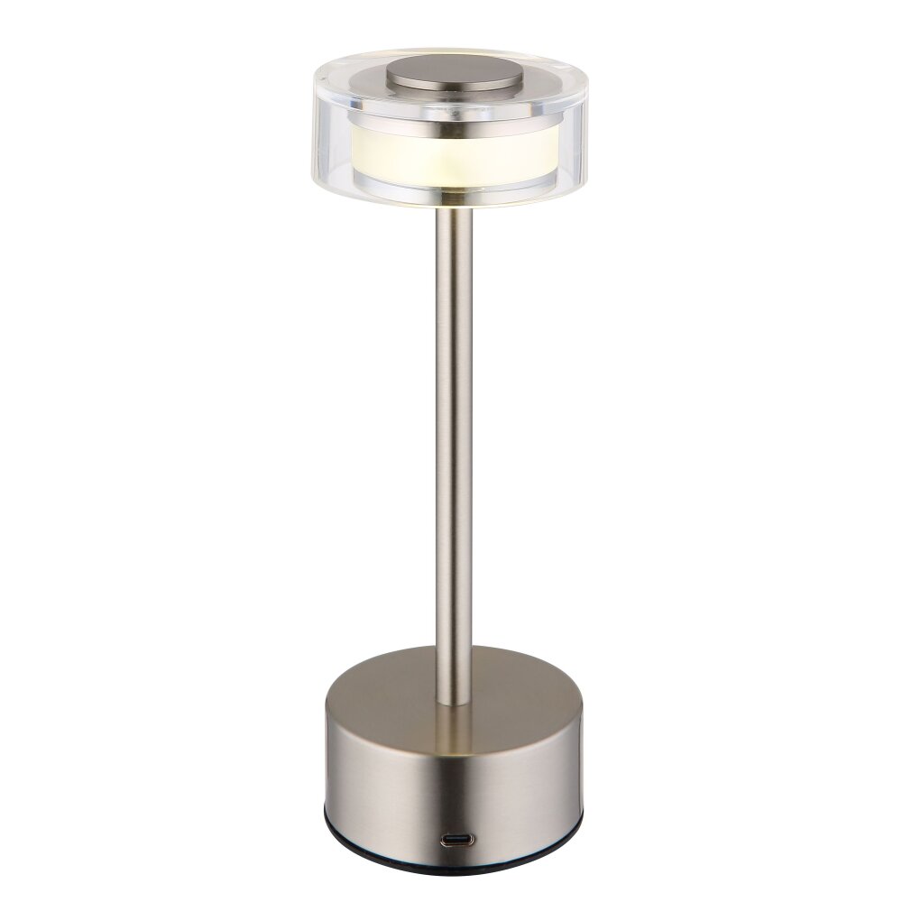 Lámparas Globo Lighting Shira Lámparas de mesa LED Níquel-mate, 1 luz main product photo