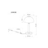 Lámparas Globo Lighting Uldin Lámparas de mesa LED Ahumado, 1 luz