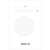 Lámparas Globo Lighting Alois Plafones LED Blanca, 1 luz