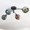 Lámparas Globo Lighting Zarlona Plafones Negro, 4 luces