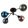 Lámparas Globo Lighting Zarlona Plafones Negro, 4 luces