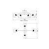 Lámparas Globo Lighting Zarlona Plafones Negro, 4 luces