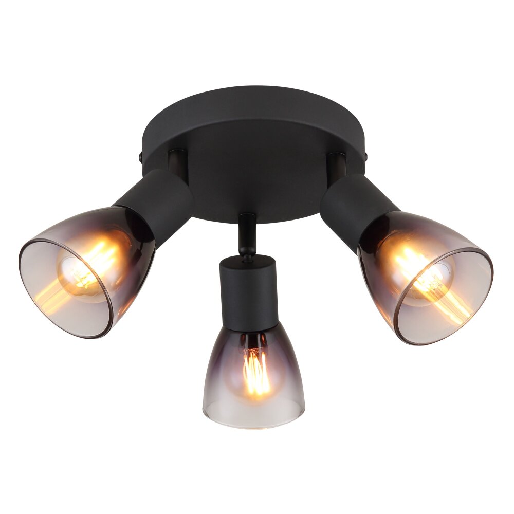 Lámparas Globo Lighting Satella Plafones, Spot techo, Apliques, Spot de pared Negro, 3 luces main product photo