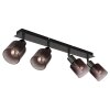 Lámparas Globo Lighting Satella Plafones, Spot techo, Apliques, Spot de pared Cromo, Negro, 4 luces Lámparas Globo Lighting Satella Plafones, Spot techo, Apliques, Spot de pared Cromo, Negro, 4 luces