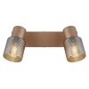 Lámparas Globo Lighting Satella Plafones, Spot techo, Apliques, Spot de pared Marrón, Cromo, Negro, 2 luces