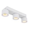 Lámparas Globo Lighting Rae Plafones LED Blanca, 3 luces