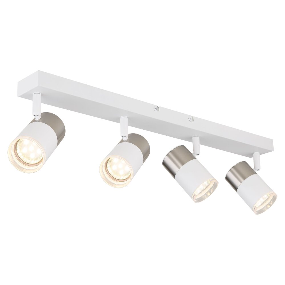 Lámparas Globo Lighting Brisbon Plafones, Spot techo, Apliques, Spot de pared Blanca, 4 luces main product photo
