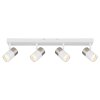 Lámparas Globo Lighting Brisbon Plafones, Spot techo, Apliques, Spot de pared Blanca, 4 luces