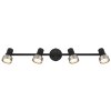 Lámparas Globo Lighting Mason Plafones, Spot techo, Apliques, Spot de pared Cromo, Negro, 4 luces