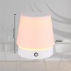 Lámparas Globo Lighting Carlos Lámparas de mesa LED Cromo, Blanca, 1 luz