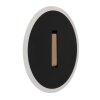 Lámparas Globo Lighting Avery Apliques LED marrón oscuro, Negro, 1 luz