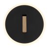 Lámparas Globo Lighting Avery Apliques LED marrón oscuro, Negro, 1 luz