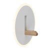 Lámparas Globo Lighting Avery Apliques LED marrón oscuro, Blanca, 1 luz