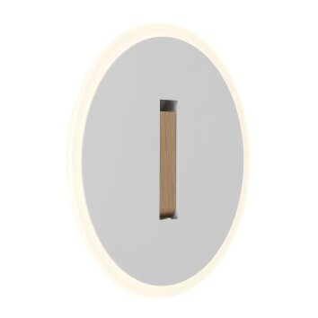 Lámparas Globo Lighting Avery Apliques LED marrón oscuro, Blanca, 1 luz