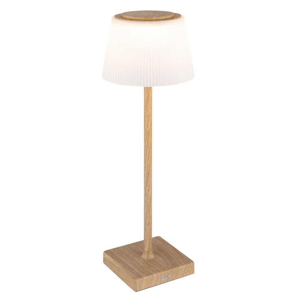 Lámparas Globo Lighting Gregoir Lámparas de mesa LED Madera oscura, Crudo, 1 luz main product photo