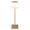 Lámparas Globo Lighting Gregoir Lámparas de mesa LED Madera oscura, Crudo, 1 luz